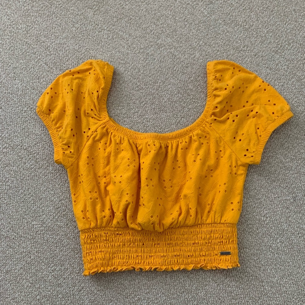 Golden Yellow Cropped Top from Hollister (in XS)